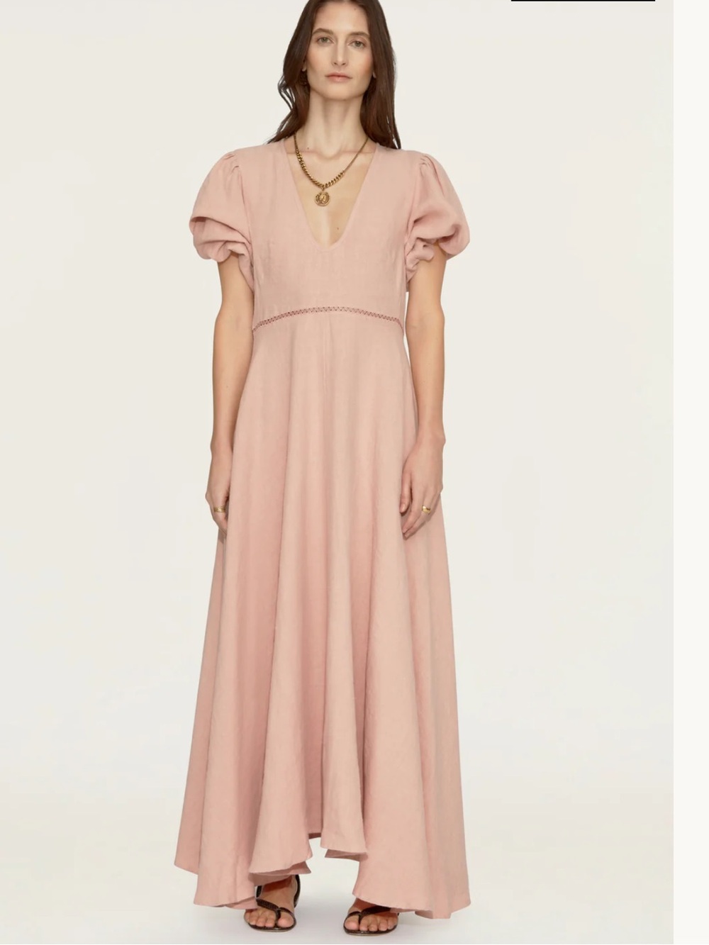 FIL DE VIE Market Dress in Linen XL NWOT
